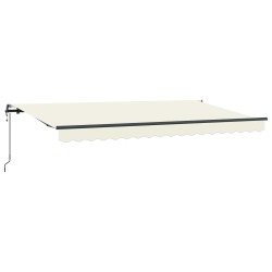 Auvent Rétractable Crème 400 x 200 cm tissu 525749525749