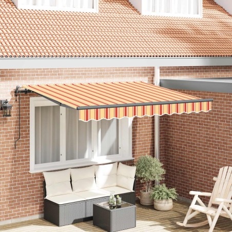 Auvent Rétractable Jaune 350 x 200 cm tissu 525756525756