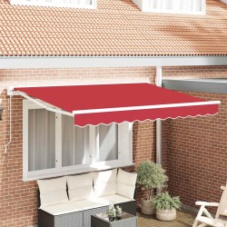 Cadre d'auvent Rouge 350 x 200 cm Polyester avec revêtement PU 525759525759