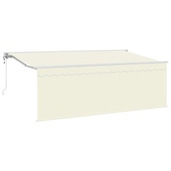 Auvent Rétractable Crème 400 x 200 cm Polyester et Aluminium 525776525776