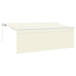 Auvent Rétractable Crème 400 x 200 cm Polyester et Aluminium 525777525777