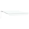 Auvent Rétractable Blanc 350 x 250 cm Polyester et Aluminium 525793525793