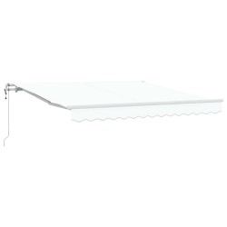Auvent rétractable électrique Blanc 350 x 250 cm 525796525796
