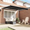 Auvent Rétractable Noir 300 x 250 cm Polyester et Acier 525803525803