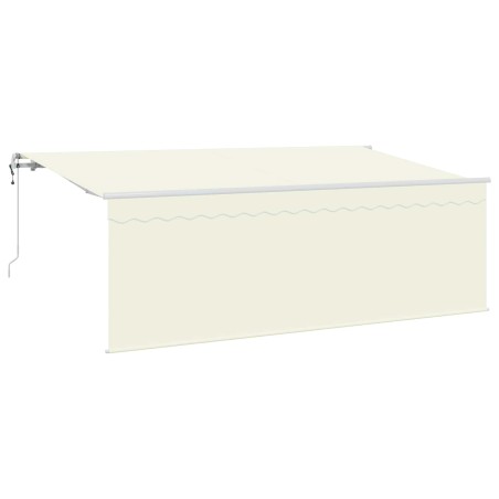 Auvent Rétractable Crème 400 x 200 cm Polyester et Aluminium 525808525808