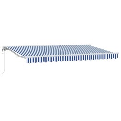 Cadre d'auvent Bleu et Blanc 400 x 200 cm 525823525823