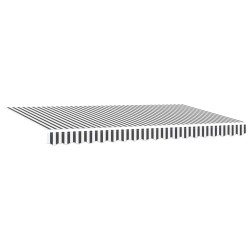 Cadre d'auvent Anthracite et blanc 400 x 200 cm 525825525825