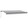 Auvent Rétractable Anthracite 400 x 200 cm tissu 525829525829