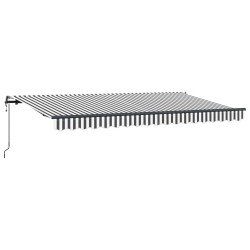 Auvent Rétractable Anthracite 400 x 200 cm tissu 525829525829