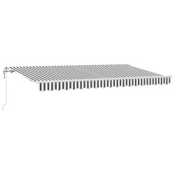 Auvent Rétractable Anthracite 400 x 200 cm tissu 525833525833
