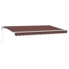 Auvent Rétractable Marron 400 x 200 cm tissu 525838525838