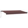 Auvent Rétractable Marron 400 x 200 cm tissu 525840525840