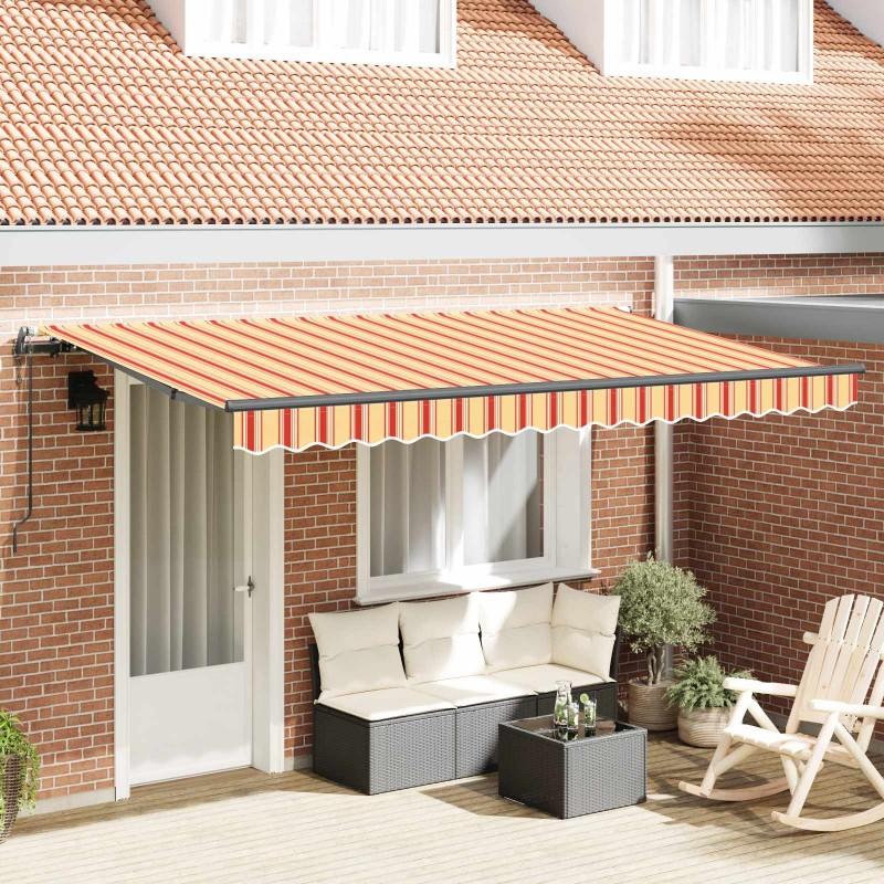 Auvent Rétractable Jaune 400 x 200 cm tissu 525841525841
