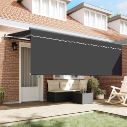 Auvent Rétractable Anthracite 400 x 200 cm 525869525869