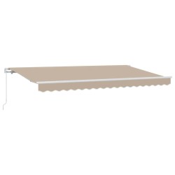 Auvent Rétractable Beige 400 x 200 cm tissu 525873525873