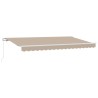 Auvent Rétractable Beige 400 x 200 cm tissu 525873525873