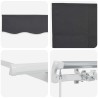 Auvent Rétractable Anthracite 400 x 200 cm 525874525874