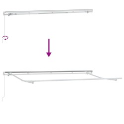 Auvent Rétractable Anthracite 400 x 200 cm 525874525874