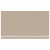 Cadre d'auvent Beige 400 x 200 cm Polyester avec revêtement PU 525876525876