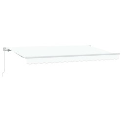Auvent Rétractable Blanc 400 x 200 cm tissu 525880525880