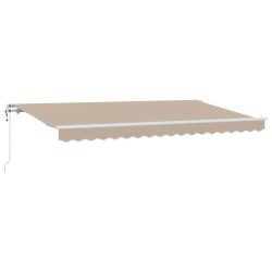 Auvent Rétractable Beige 400 x 200 cm tissu 525881525881