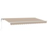 Auvent Rétractable Beige 400 x 200 cm tissu 525881525881
