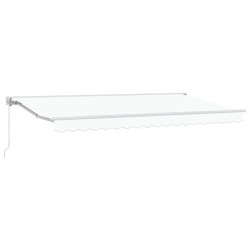 Cadre d'auvent Blanc 400 x 200 cm Polyester avec revêtement PU 525888525888