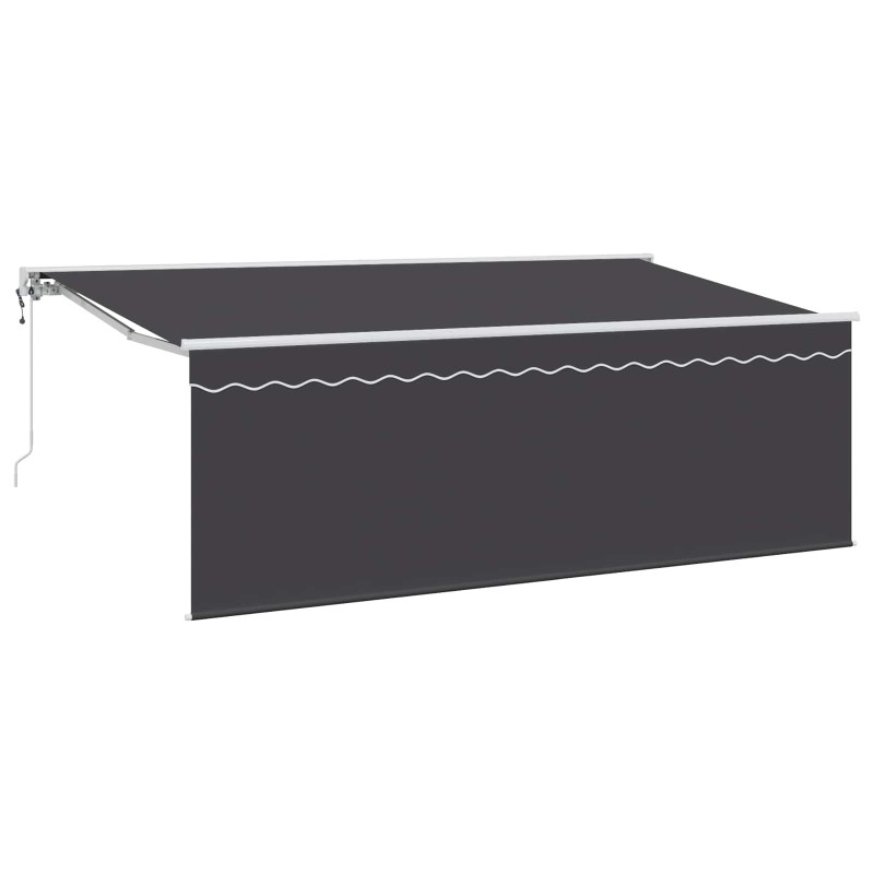 Auvent Rétractable Anthracite 400 x 200 cm 525890525890