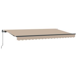 Auvent Rétractable Beige 400 x 200 cm tissu 525891525891