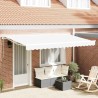 Cadre d'auvent Blanc 400 x 200 cm Polyester avec revêtement PU 525892525892