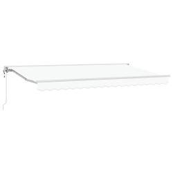 Cadre d'auvent Blanc 400 x 200 cm Polyester avec revêtement PU 525892525892