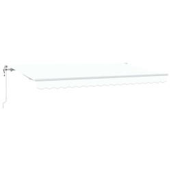Auvent Rétractable Blanc 400 x 200 cm tissu 525894525894