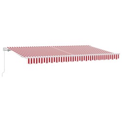 Auvent Rétractable Rouge 400 x 200 cm tissu 525895525895