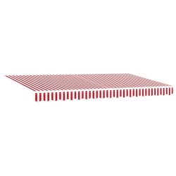 Auvent Rétractable Rouge 400 x 200 cm tissu 525895525895