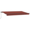 Auvent Rétractable Orange 400 x 200 cm tissu 525896525896