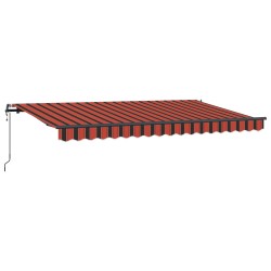 Auvent Rétractable Orange 400 x 200 cm tissu 525899525899