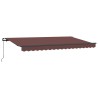 Auvent Rétractable Marron 400 x 200 cm tissu 525902525902