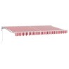 Cadre d'auvent Rouge et Blanc 400 x 200 cm 525904525904