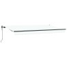 Auvent Rétractable Blanc 400 x 200 cm tissu 525905525905