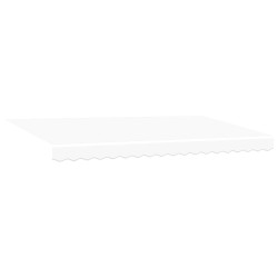 Auvent Rétractable Blanc 400 x 200 cm tissu 525905525905