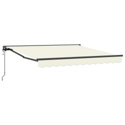 Cadre d'auvent Crème 300 x 250 cm Polyester avec revêtement PU 525911525911