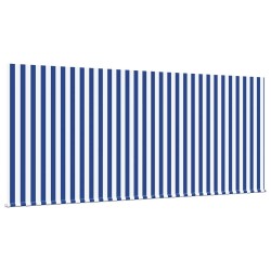 Auvent Rétractable Bleu et Blanc 300 x 250 cm 525914525914