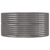 Lit surélevé de jardin Gris 367x140x68cm Acier galvanisé 525921525921