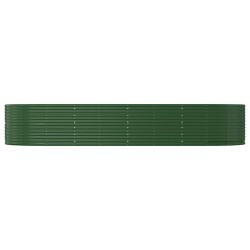 Lit surélevé de jardin Vert 367x140x68cm Acier galvanisé 525922525922