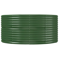 Lit surélevé de jardin Vert 367x140x68cm Acier galvanisé 525922525922