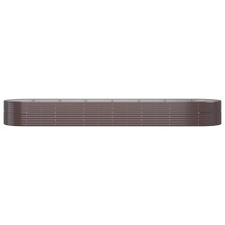 Lit surélevé de jardin Acier enduit de poudre marron 525923525923