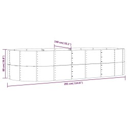 Lit surélevé de jardin Anthracite Acier galvanisé 525925525925