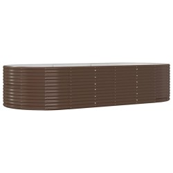 Lit surélevé de jardin Marron Acier galvanisé 525926525926