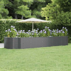 Lit surélevé de jardin Anthracite Acier galvanisé 525927525927