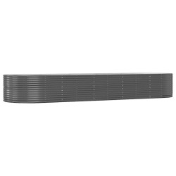 Lit surélevé de jardin Anthracite Acier galvanisé 525927525927
